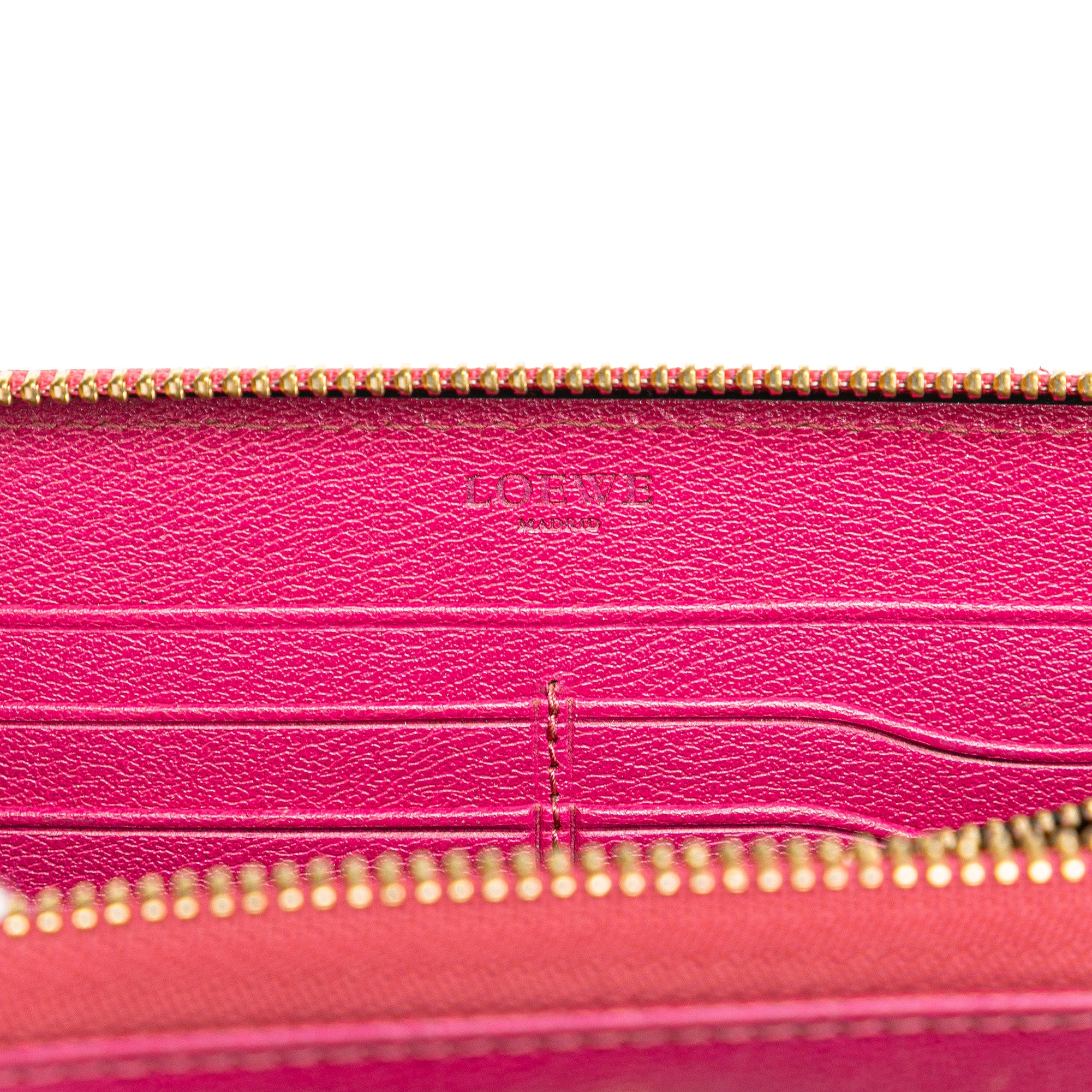 Anagram Leather Zip Around Wallet