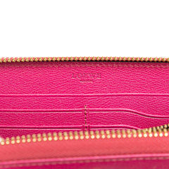 Anagram Leather Zip Around Wallet