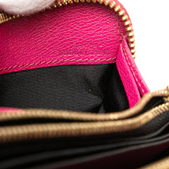 Anagram Leather Zip Around Wallet