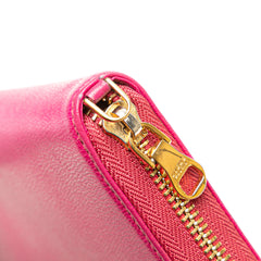 Anagram Leather Zip Around Wallet