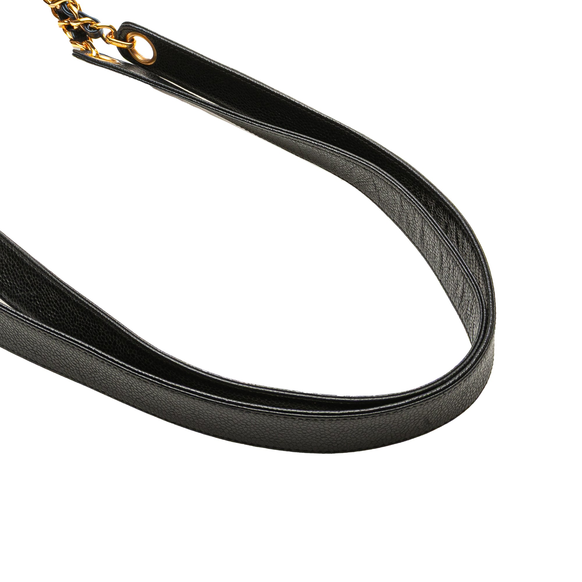 Caviar Front Pocket Chain Tote