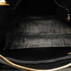 Caviar Front Pocket Chain Tote