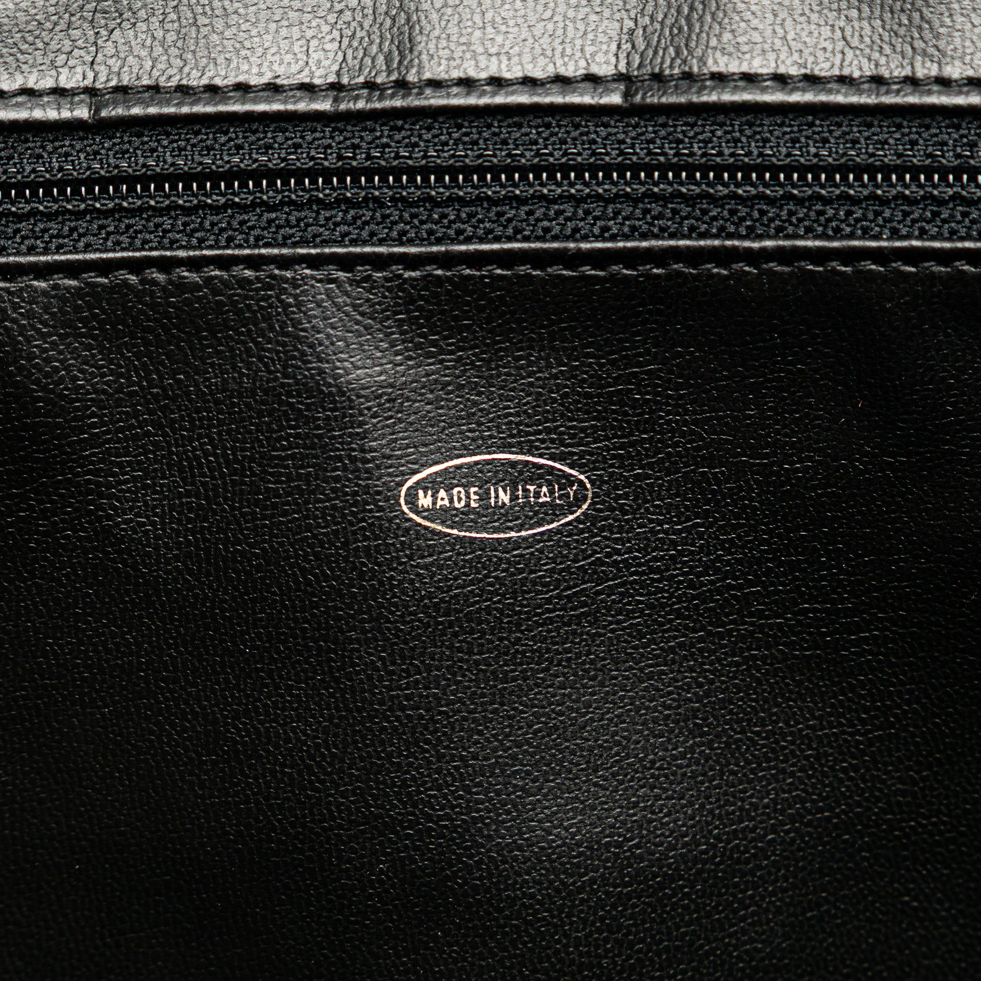 Caviar Front Pocket Chain Tote