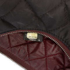 Large Quilted Nylon O Case Clutch