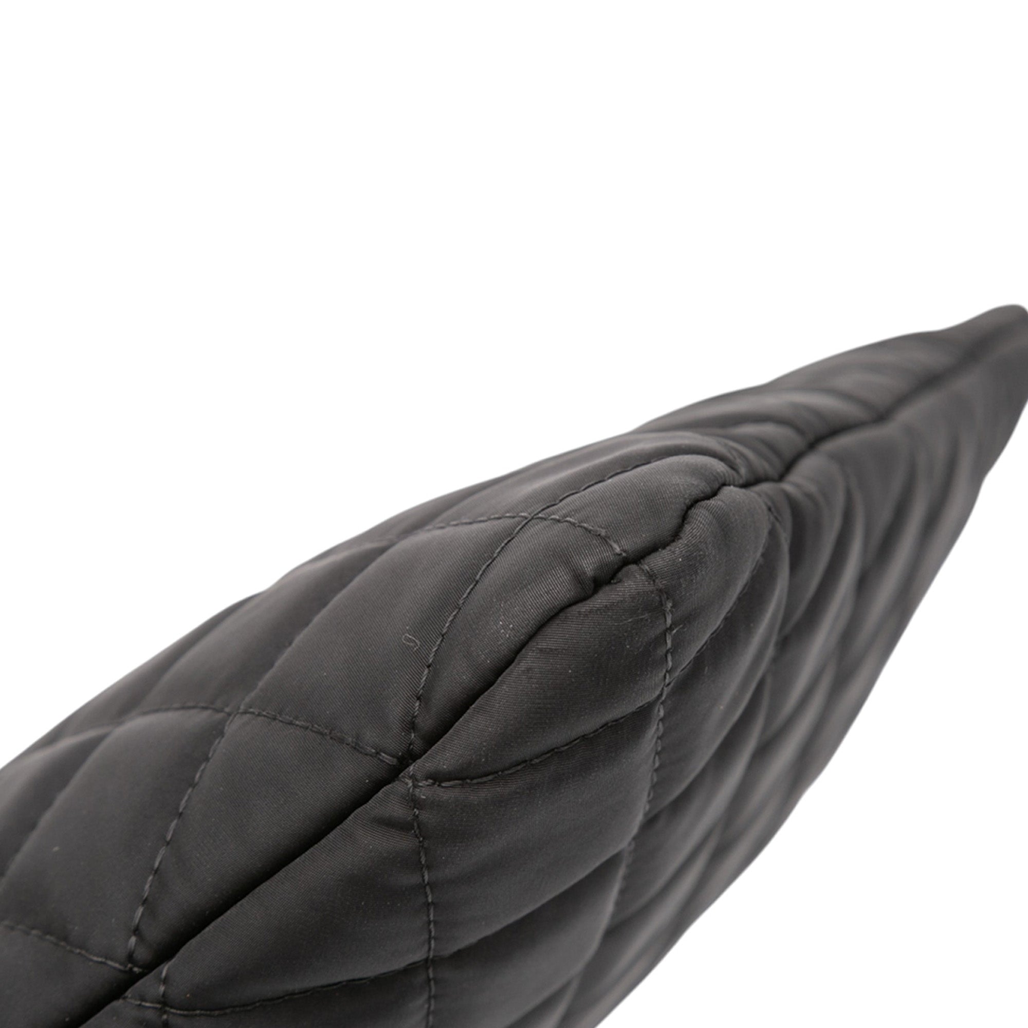 Large Quilted Nylon O Case Clutch
