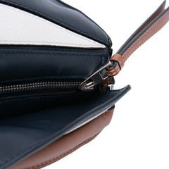 Mini Tricolor Calfskin Sailor Puzzle Satchel