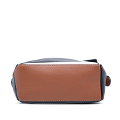 Mini Tricolor Calfskin Sailor Puzzle Satchel