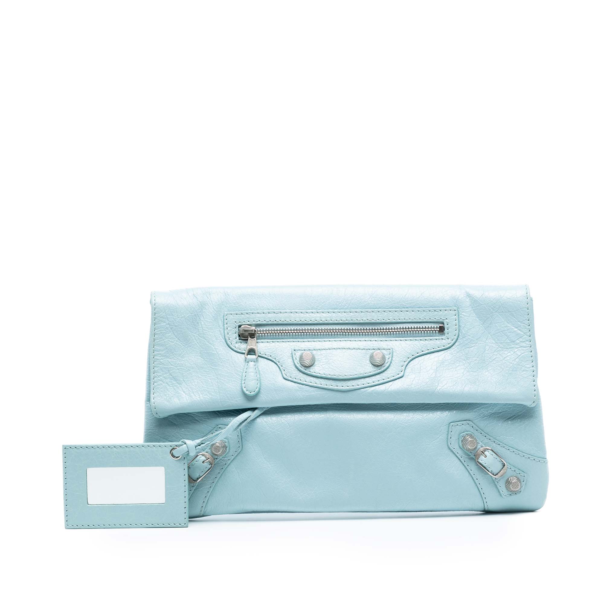 Lambskin Motocross Giant 12 Envelope Clutch