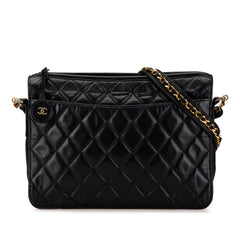 Quilted Lambskin Chain Crossbody