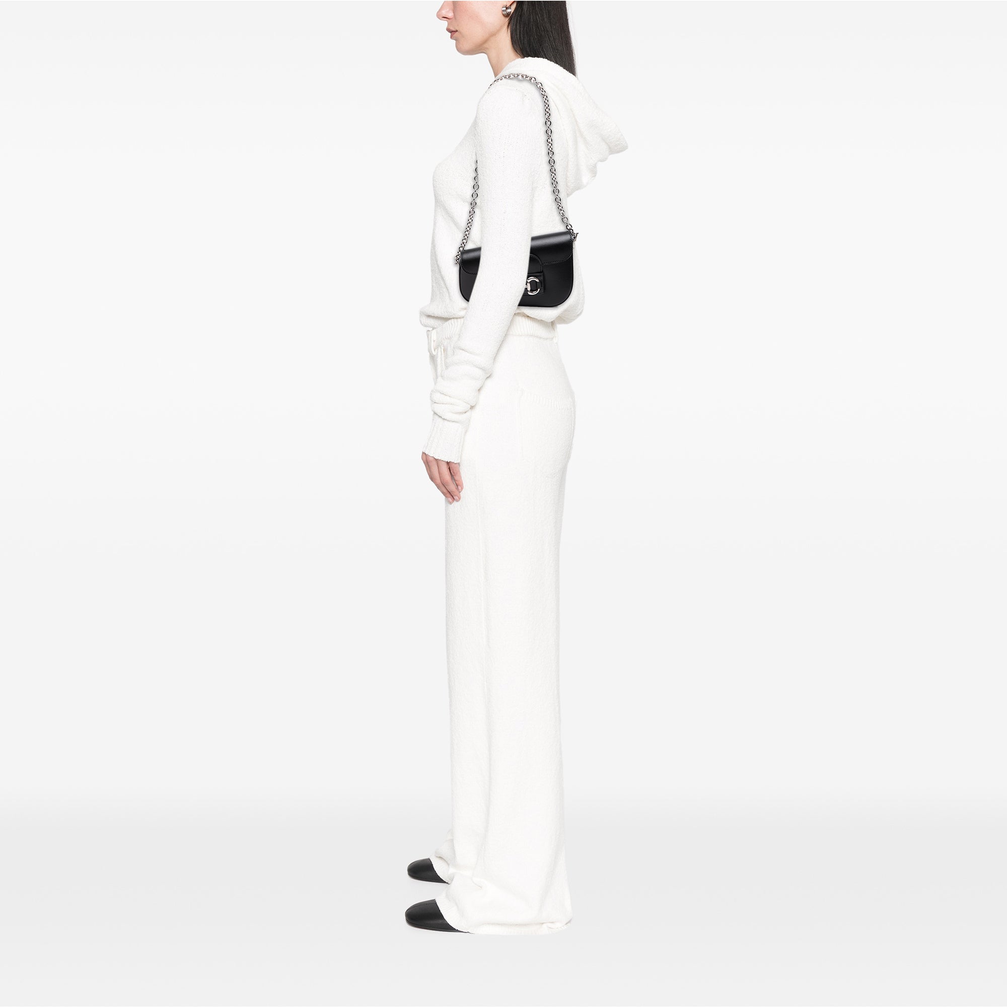 Mini Leather Asymmetric Horsebit 1955 Satchel