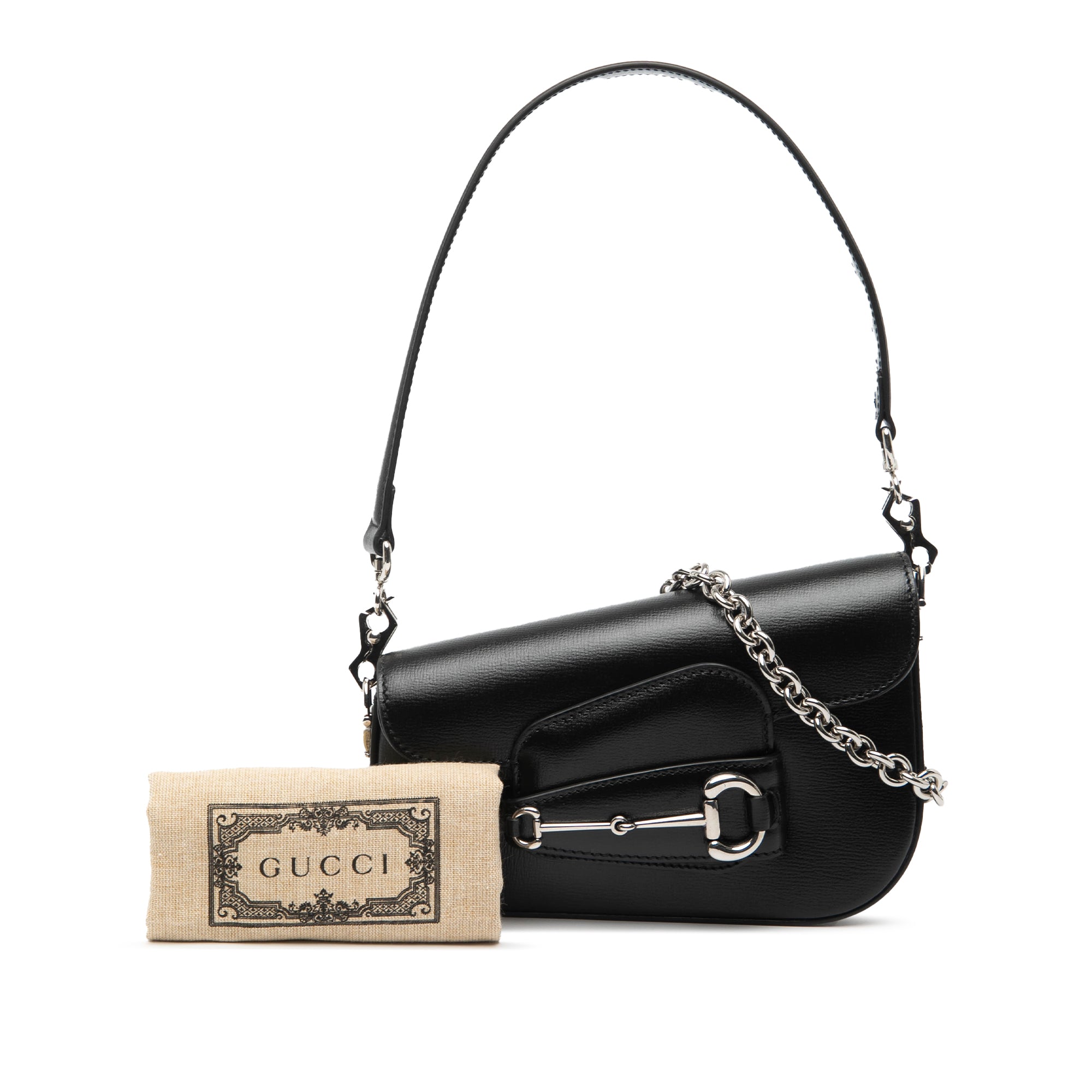 Mini Leather Asymmetric Horsebit 1955 Satchel