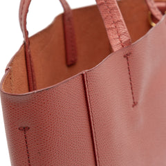 Small Bicolor Leather Vertical Cabas