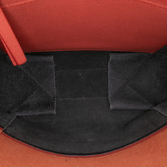 Small Bicolor Leather Vertical Cabas