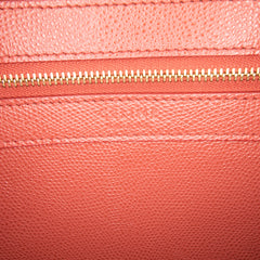 Small Bicolor Leather Vertical Cabas