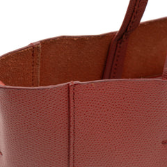 Small Bicolor Leather Vertical Cabas
