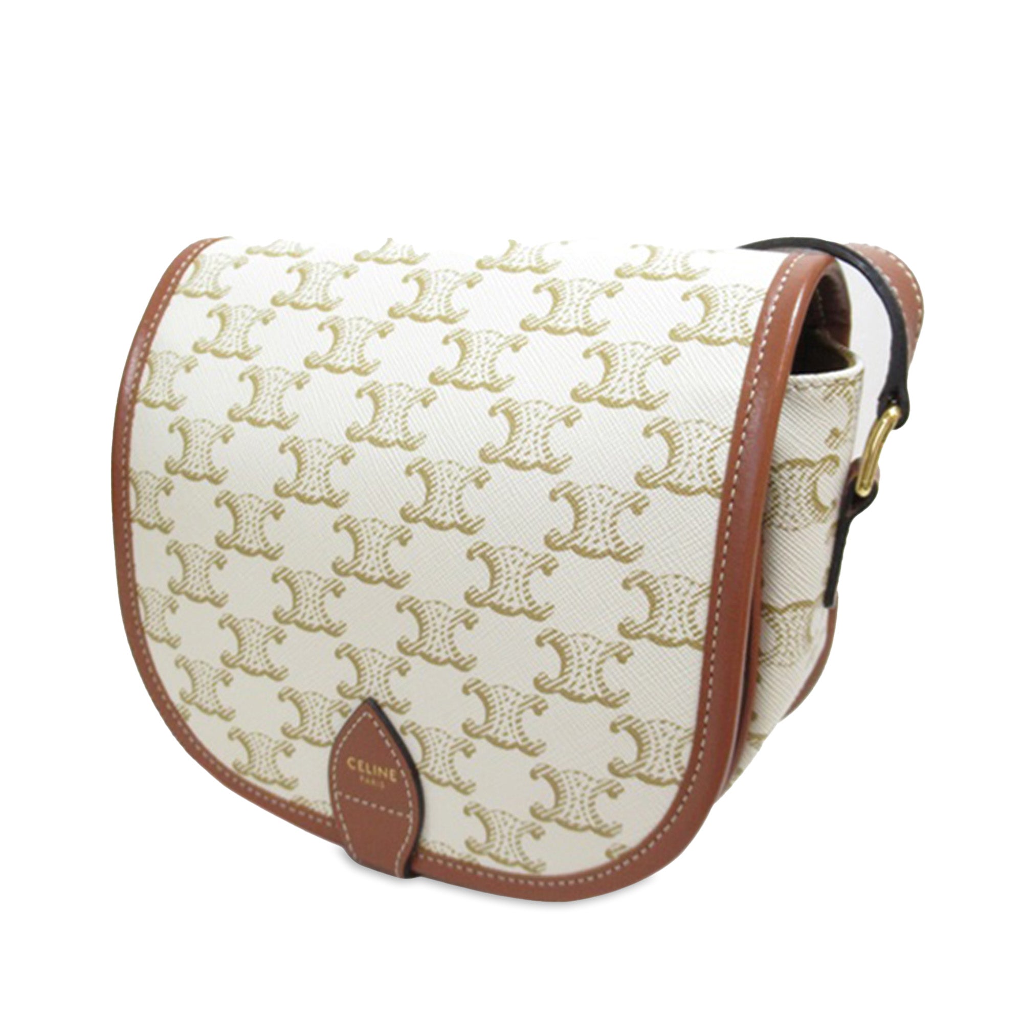 Medium Triomphe Coated Canvas Folco Crossbody