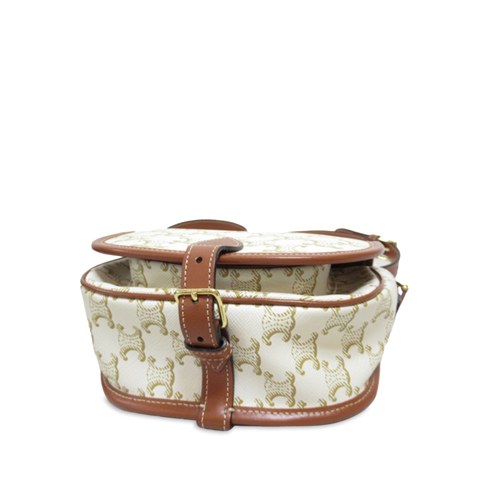 Medium Triomphe Coated Canvas Folco Crossbody