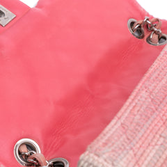 Quilted Cotton and  Jute Espadrille Chain Flap