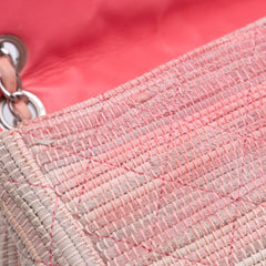 Quilted Cotton and  Jute Espadrille Chain Flap