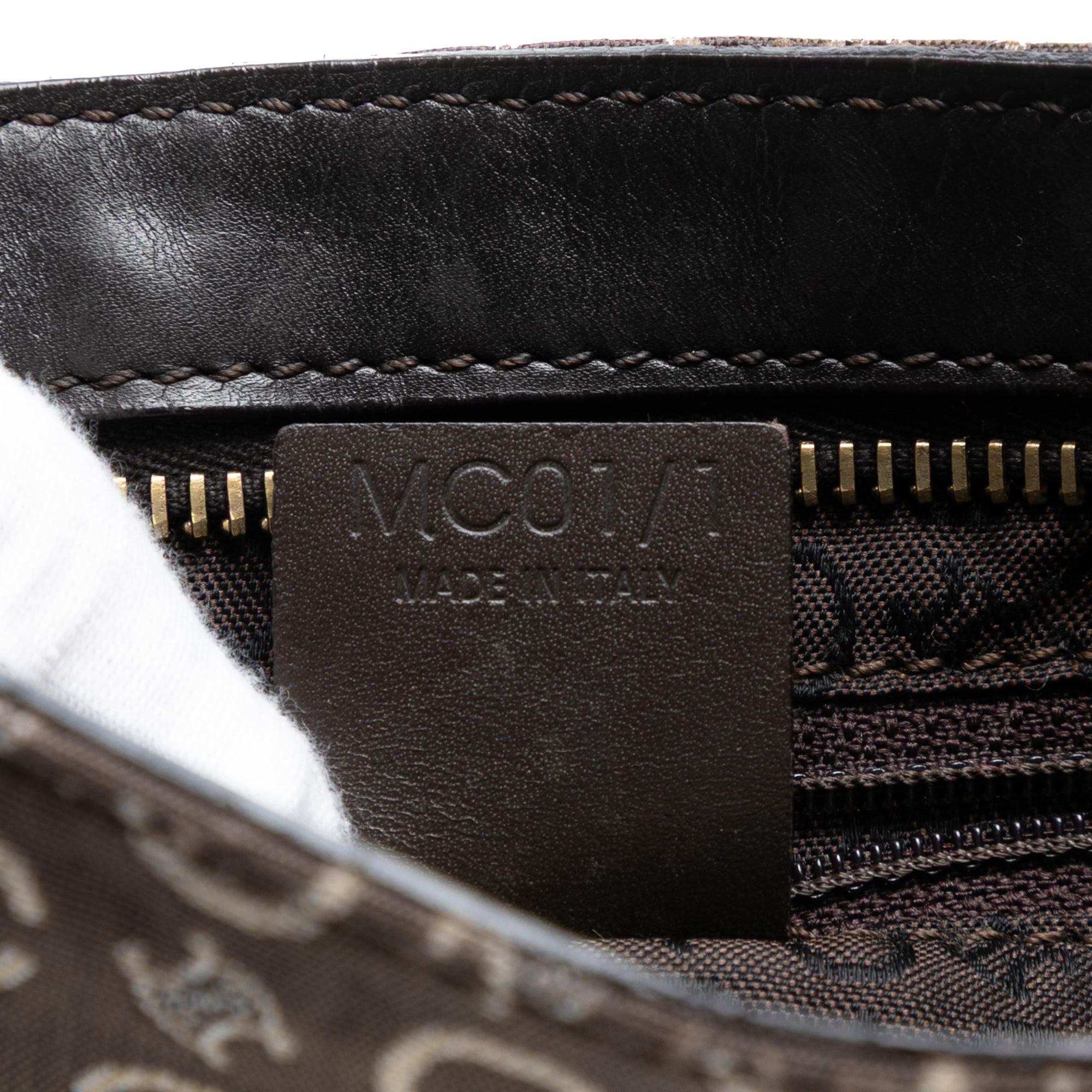 C Macadam Canvas Shoulder Bag