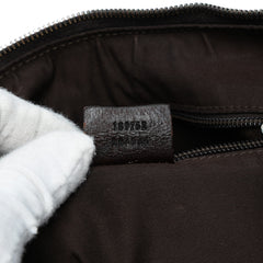 GG Canvas Web Half Moon Crossbody