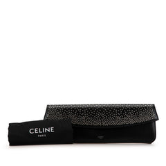 Studded Leather Evening Long Clutch