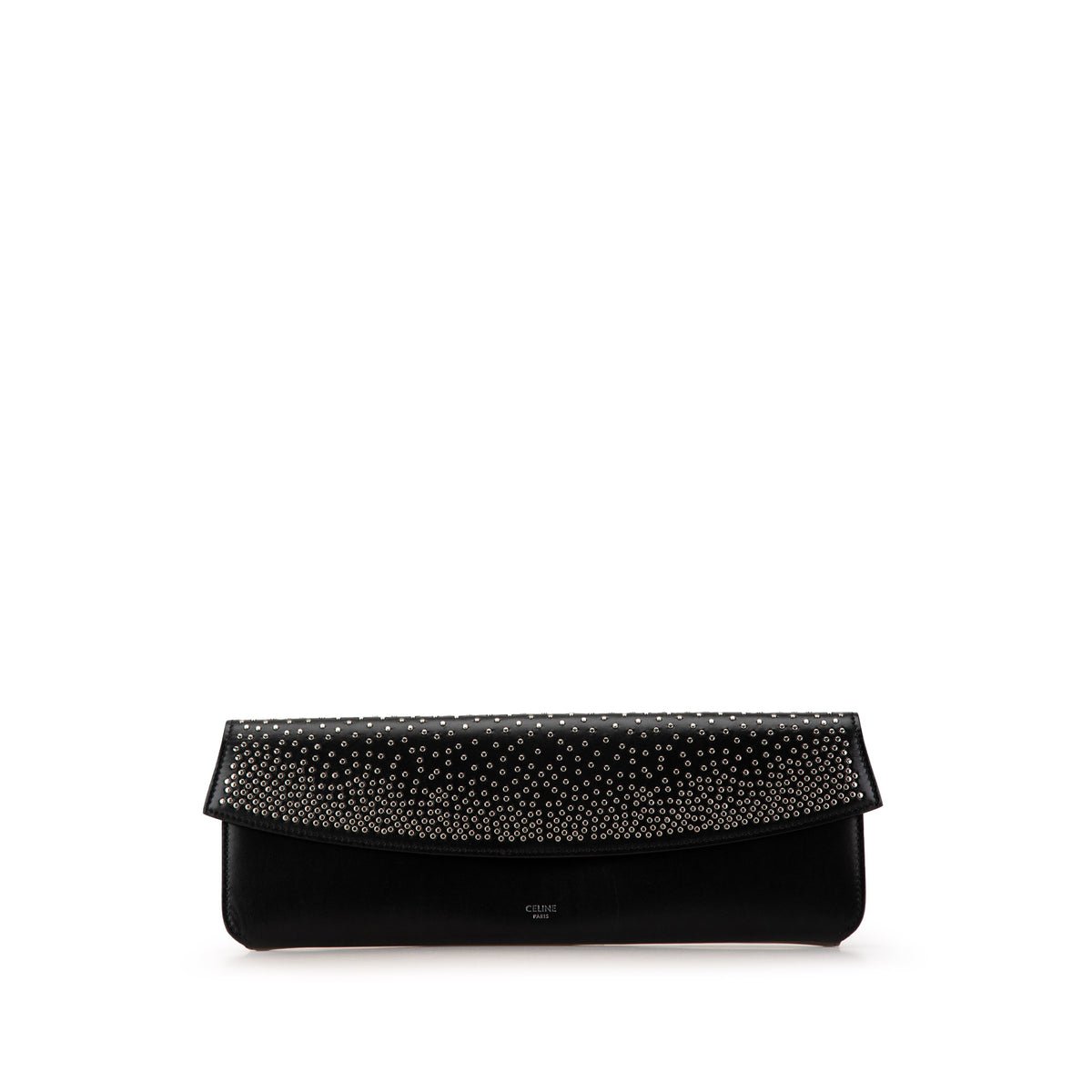 Studded Leather Evening Long Clutch