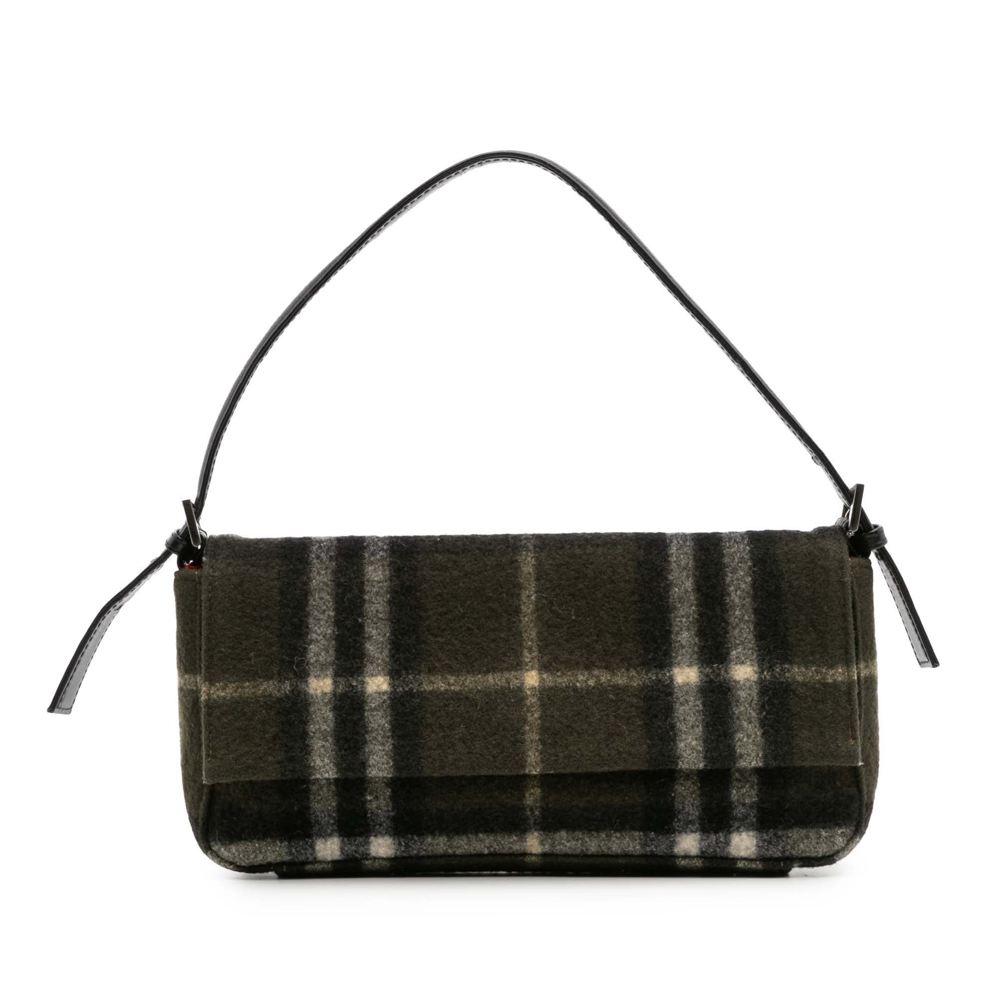 House Check Wool Handbag