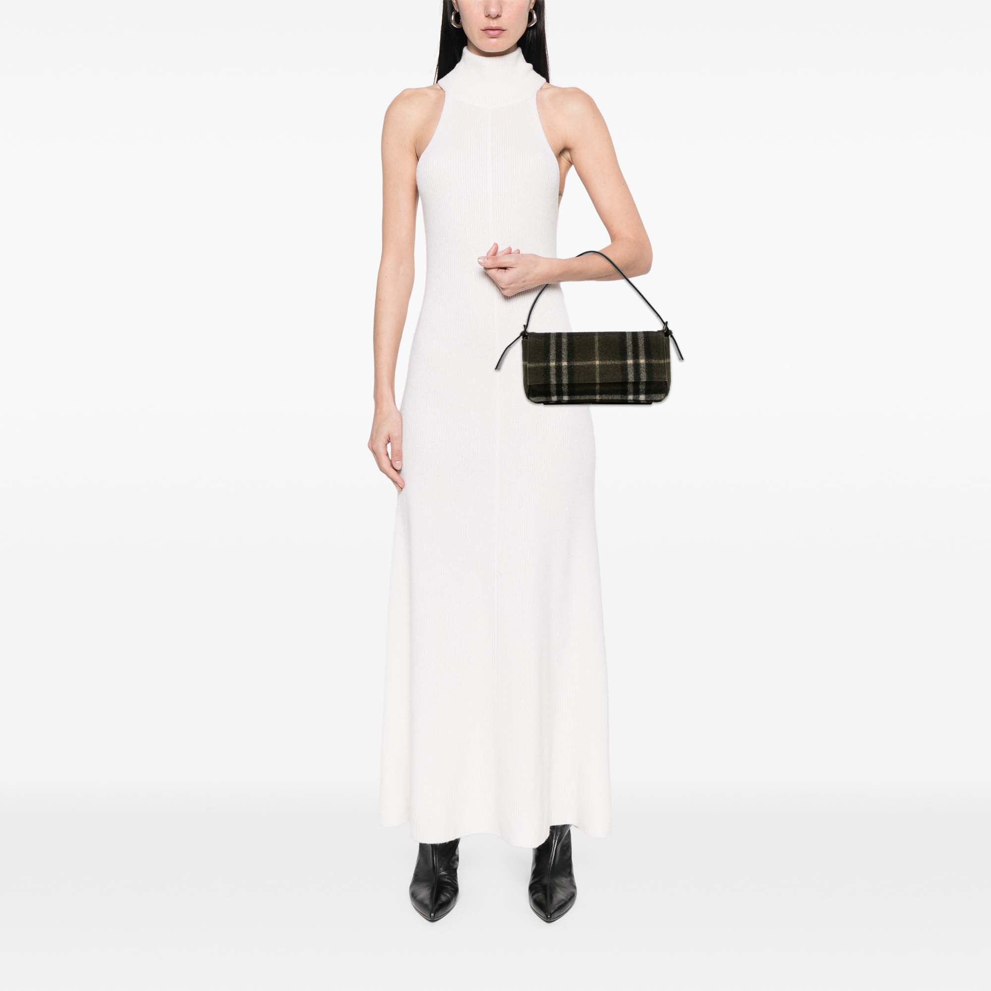 House Check Wool Handbag