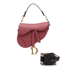 Mini Grained Calfskin Saddle Bag