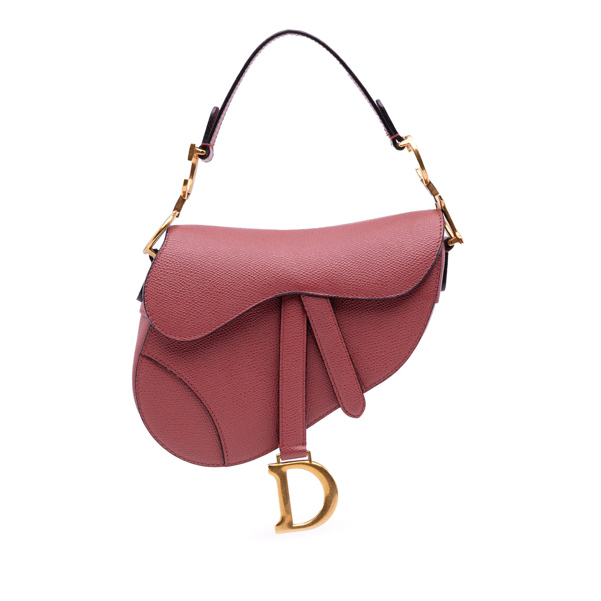 Mini Grained Calfskin Saddle Bag