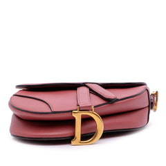 Mini Grained Calfskin Saddle Bag