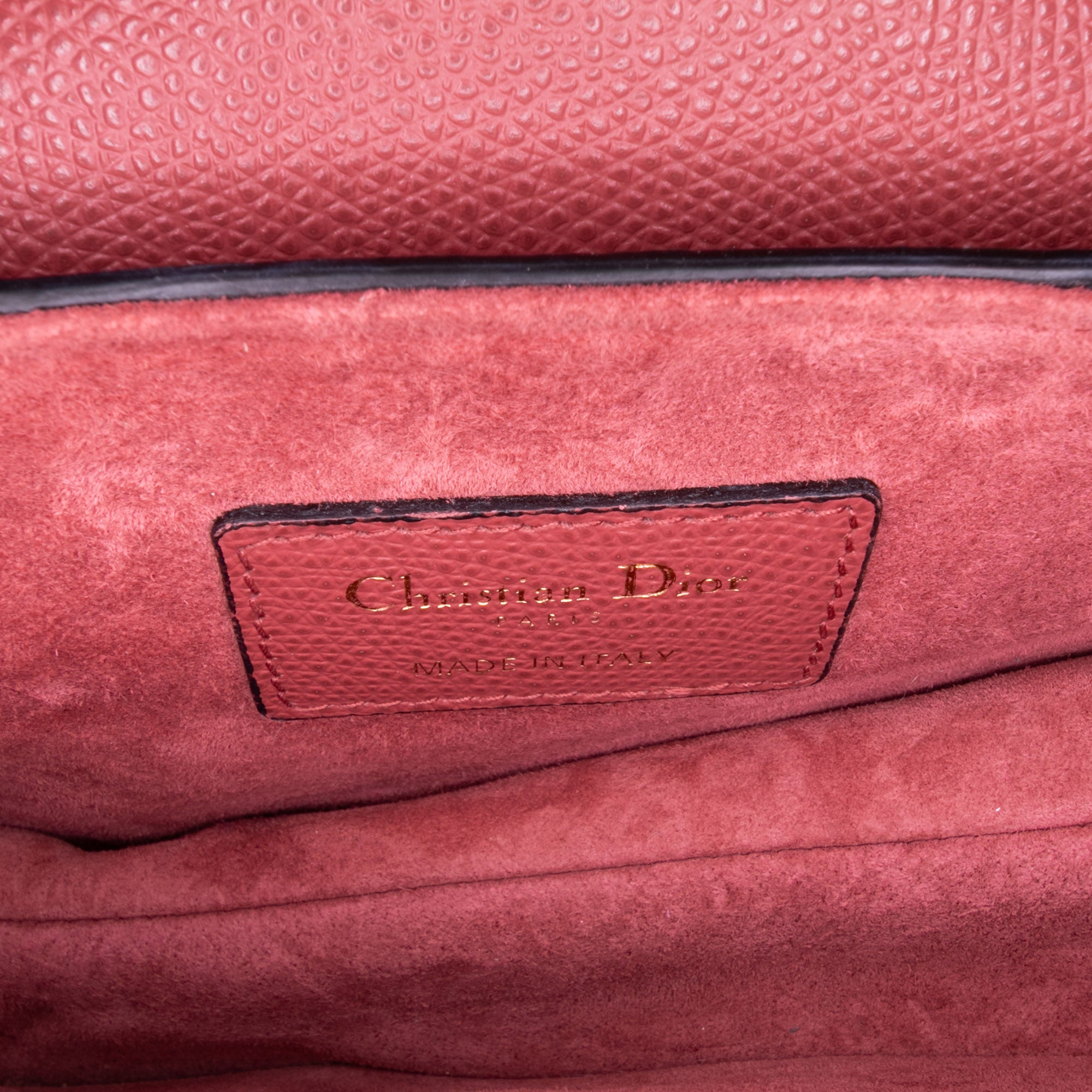 Mini Grained Calfskin Saddle Bag
