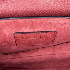 Mini Grained Calfskin Saddle Bag