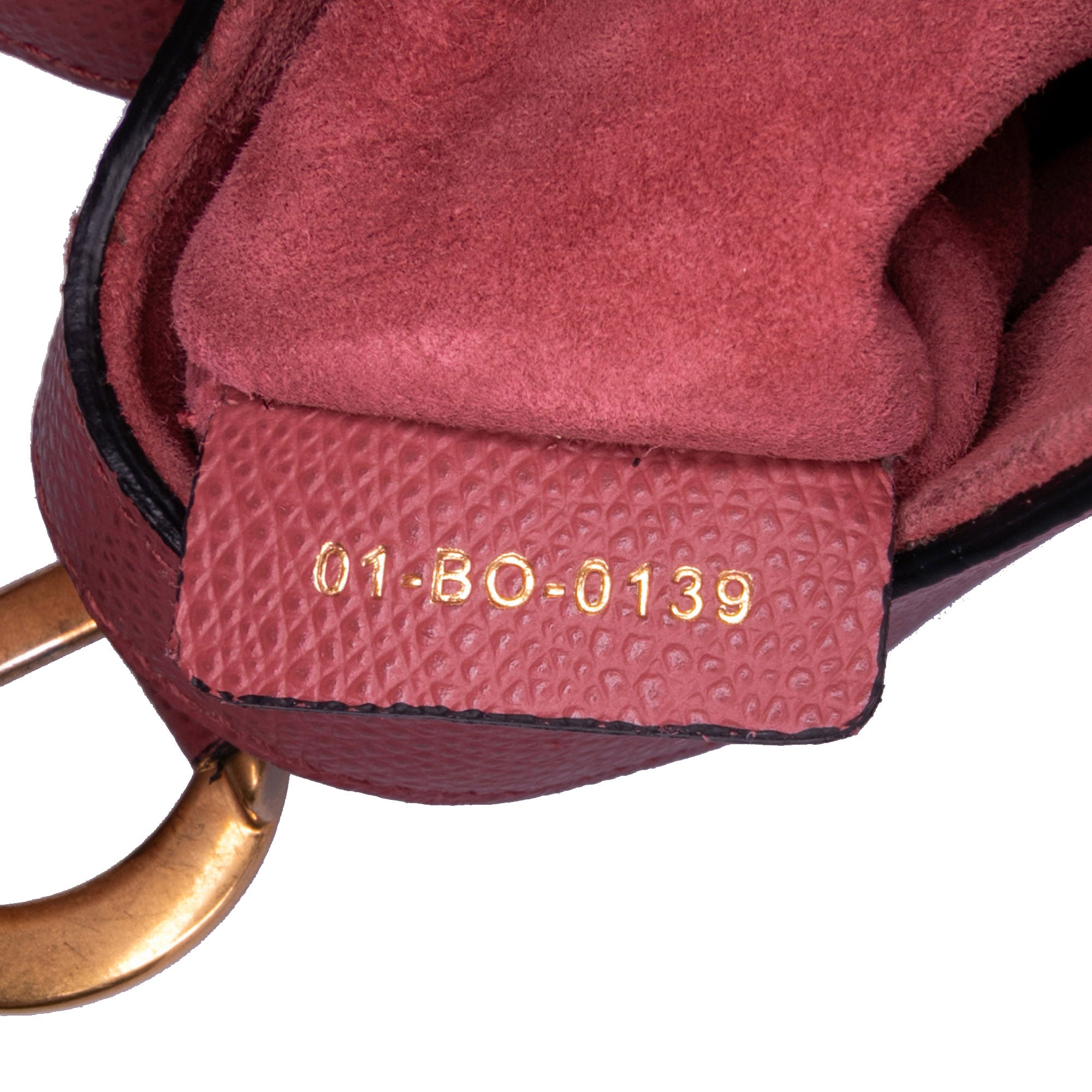 Mini Grained Calfskin Saddle Bag