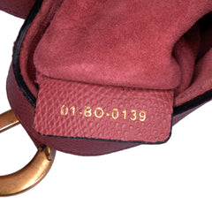 Mini Grained Calfskin Saddle Bag