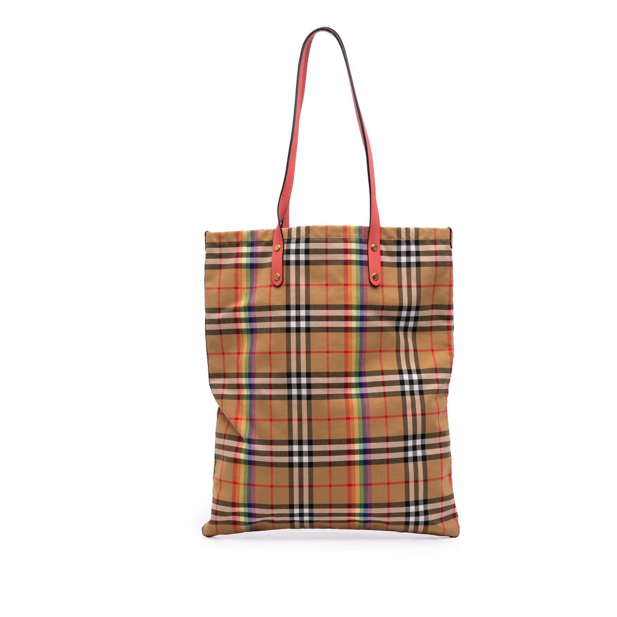 House Check Canvas Rainbow Tote