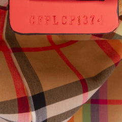 House Check Canvas Rainbow Tote
