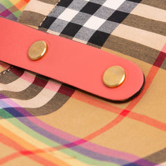 House Check Canvas Rainbow Tote
