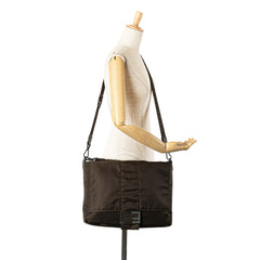 Large Econyl Nylon Baguette Satchel