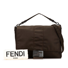 Large Econyl Nylon Baguette Satchel