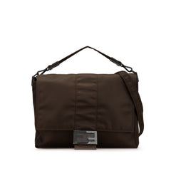 Large Econyl Nylon Baguette Satchel