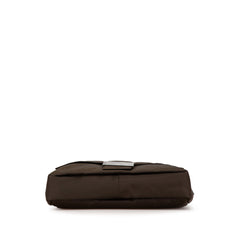 Large Econyl Nylon Baguette Satchel