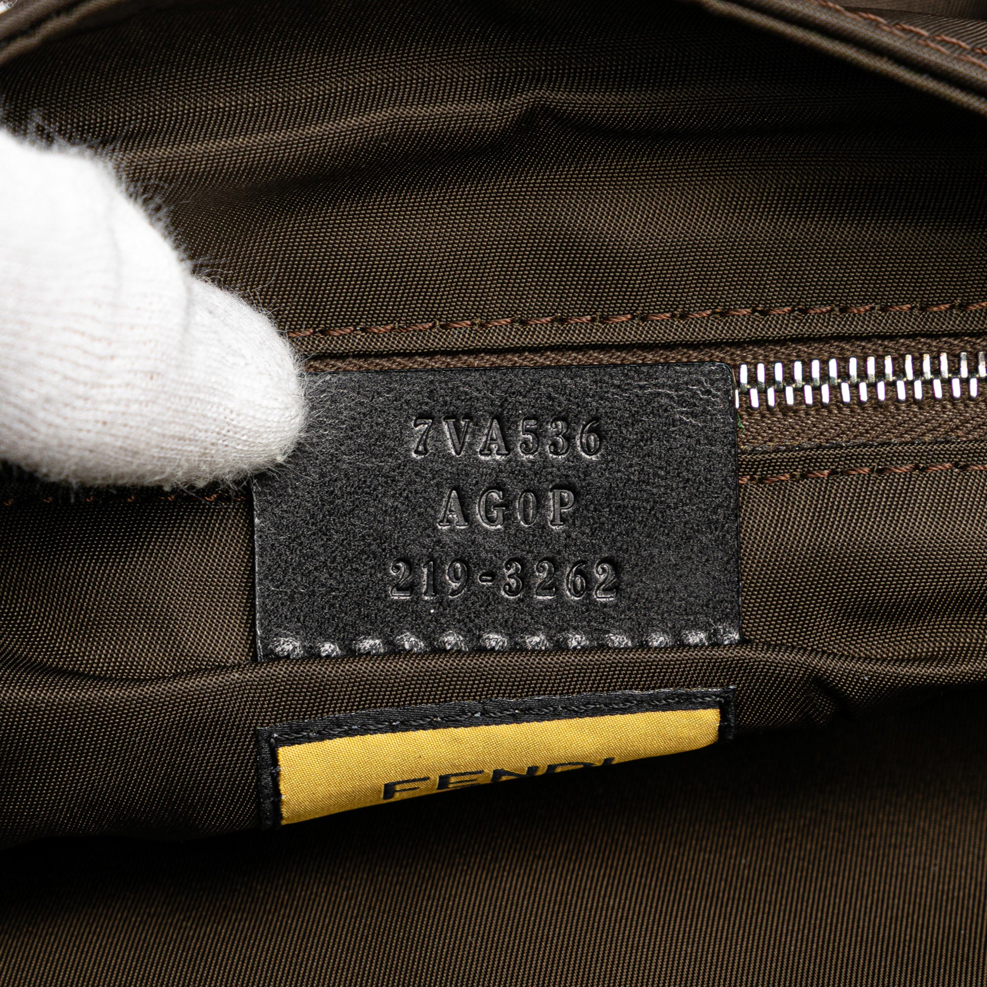 Large Econyl Nylon Baguette Satchel