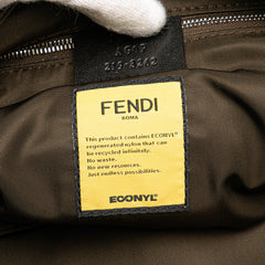 Large Econyl Nylon Baguette Satchel