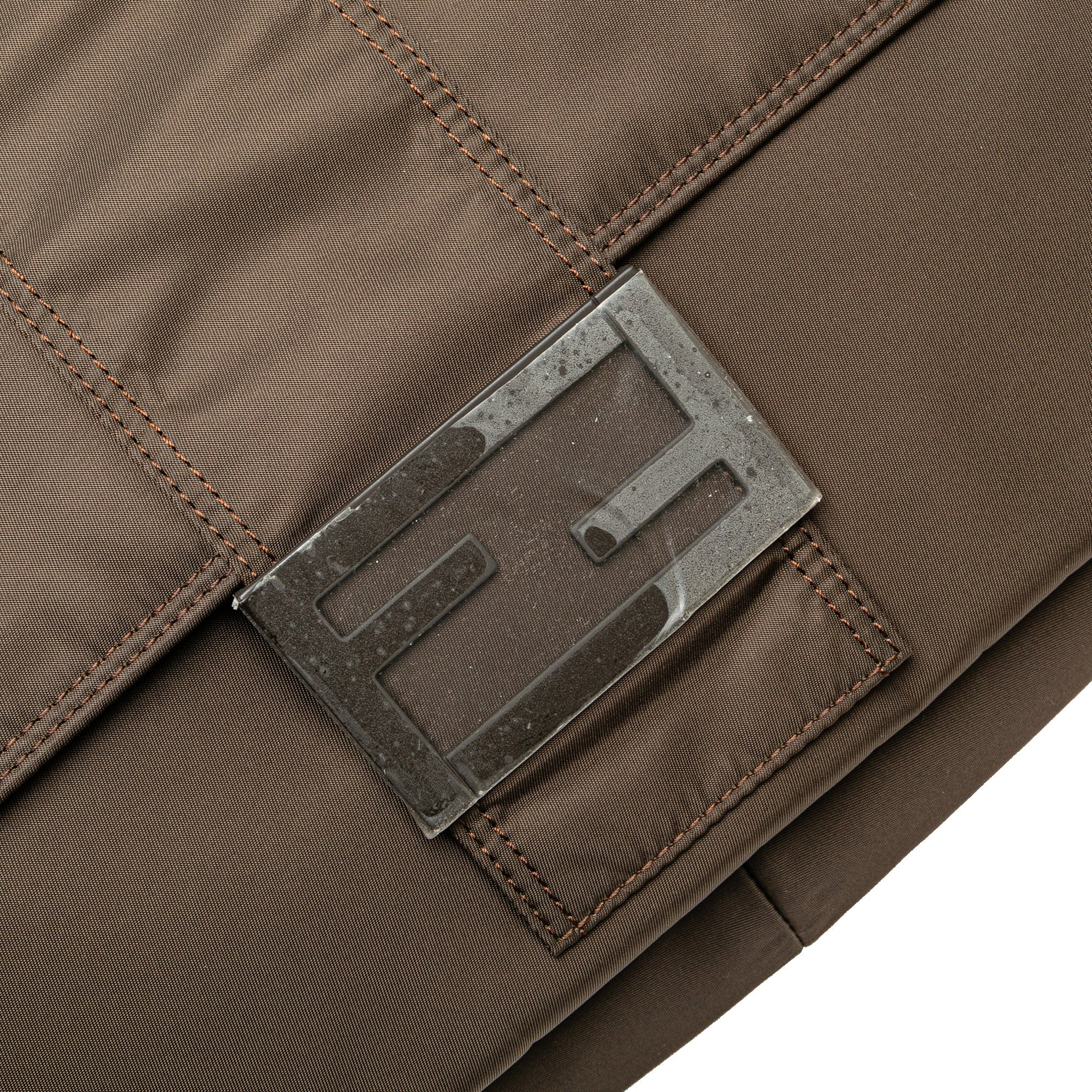 Large Econyl Nylon Baguette Satchel