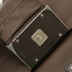 Large Econyl Nylon Baguette Satchel