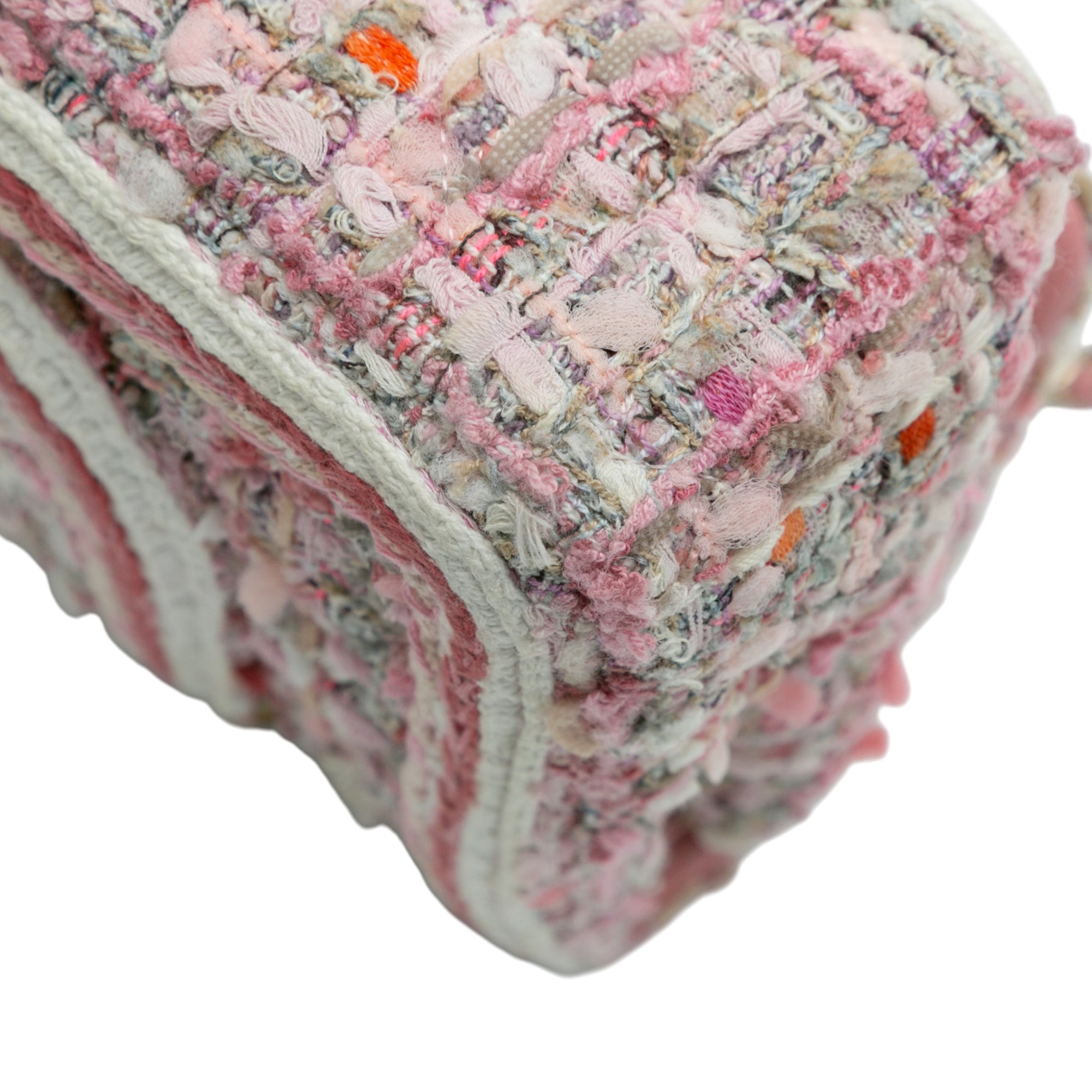 Medium Classic Quilted Tweed Braided Double Flap