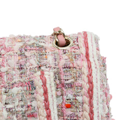 Medium Classic Quilted Tweed Braided Double Flap