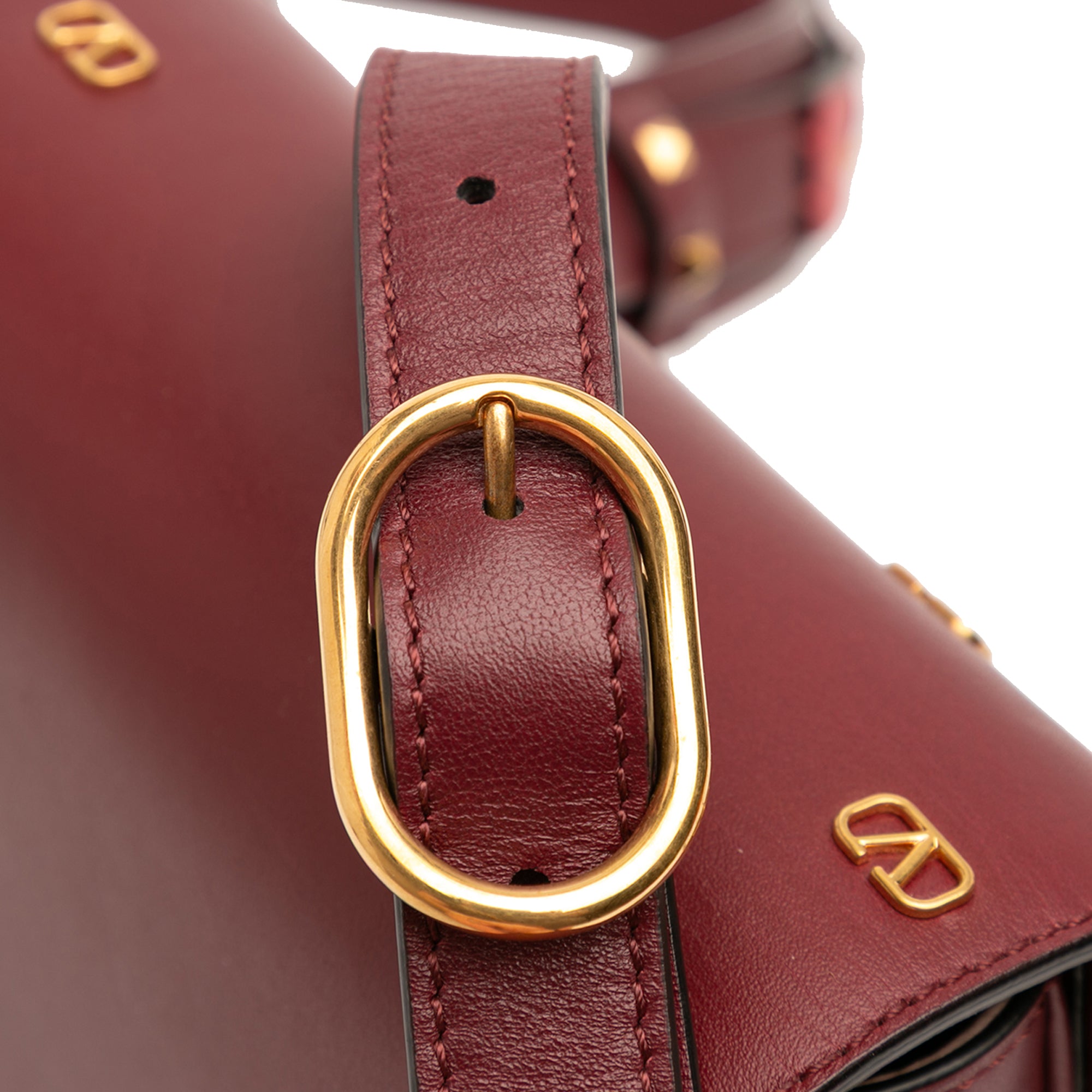 VLogo Embellished Leather Crossbody